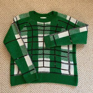 TOPSHOP - Sequin Plaid Sweater - NEW w/o Tags